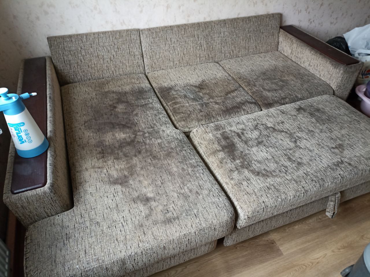 До чистки дивана