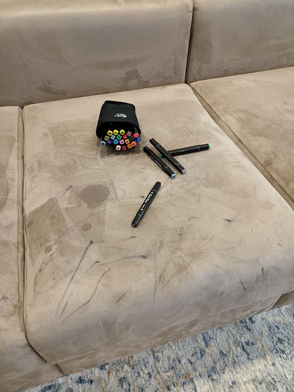 Удаление пятен от фломастеров до